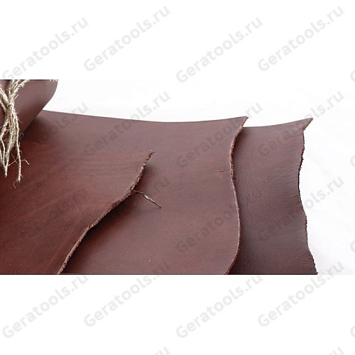 Кожа раст. дуб. (tooling leather) тёно корич.148х111см 3мм 180дм